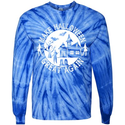 Make Halloween Great Again Halloween Funny Gift Tie-Dye Long Sleeve Shirt