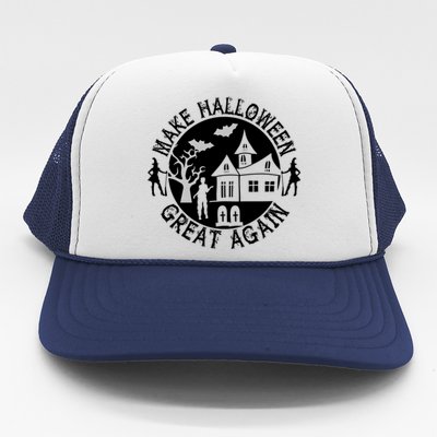 Make Halloween Great Again Halloween Funny Gift Trucker Hat