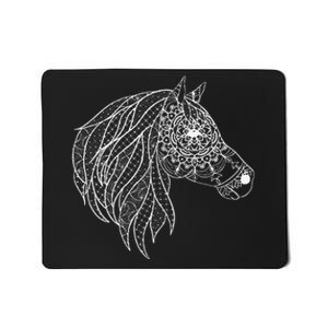 Mandala Horse Graphic Tee for  and Horse Lover Mousepad