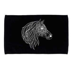 Mandala Horse Graphic Tee for  and Horse Lover Microfiber Hand Towel