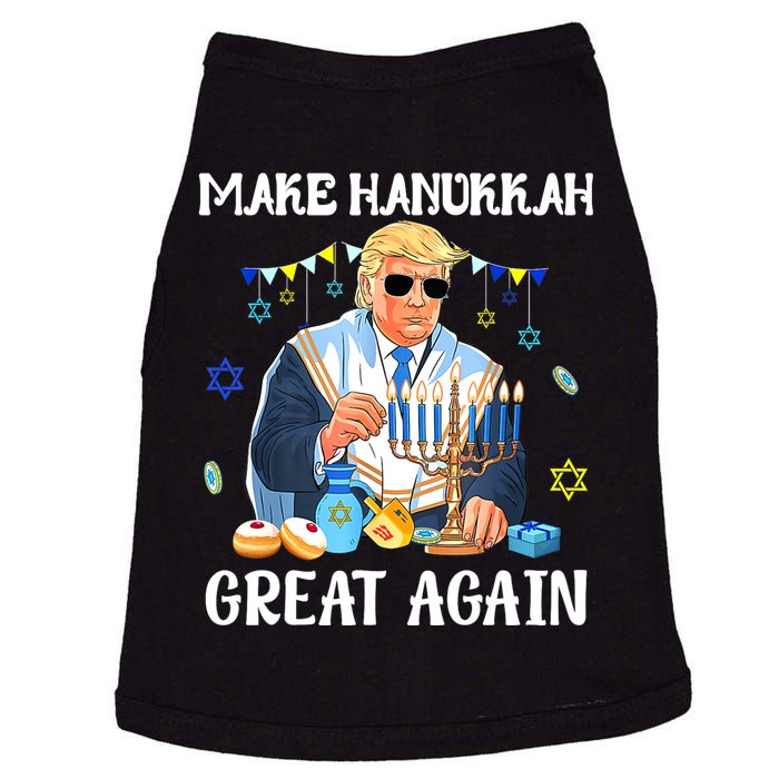 Make Hanukkah Great Again Trump Jewish Ugly Doggie Tank