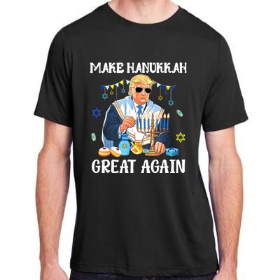 Make Hanukkah Great Again Trump Jewish Ugly Adult ChromaSoft Performance T-Shirt