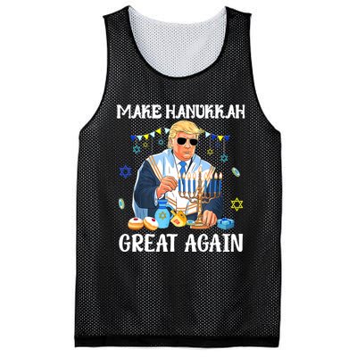 Make Hanukkah Great Again Trump Jewish Ugly Mesh Reversible Basketball Jersey Tank