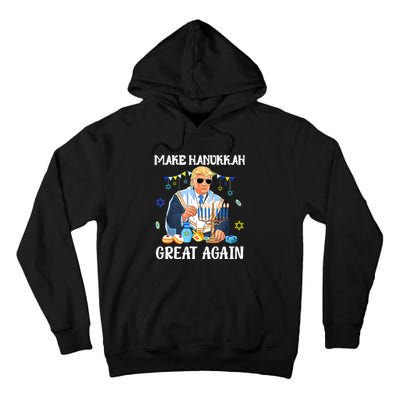 Make Hanukkah Great Again Trump Jewish Ugly Tall Hoodie