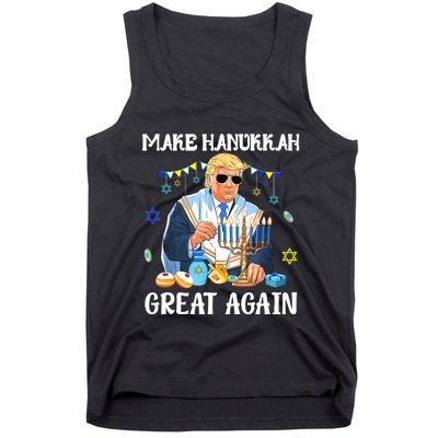 Make Hanukkah Great Again Trump Jewish Ugly Tank Top