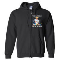 Make Hanukkah Great Again Trump Jewish Ugly Full Zip Hoodie