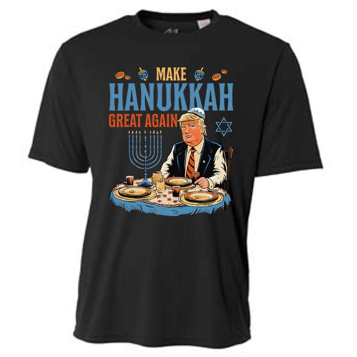 Make Hanukkah Great Again Trump Chanukkah Jewish Holiday Cooling Performance Crew T-Shirt