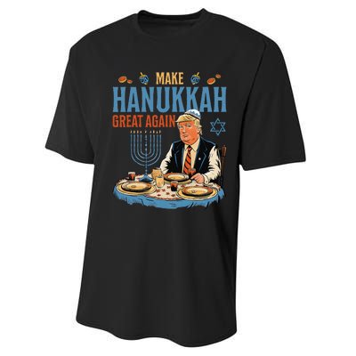 Make Hanukkah Great Again Trump Chanukkah Jewish Holiday Performance Sprint T-Shirt