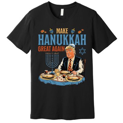 Make Hanukkah Great Again Trump Chanukkah Jewish Holiday Premium T-Shirt