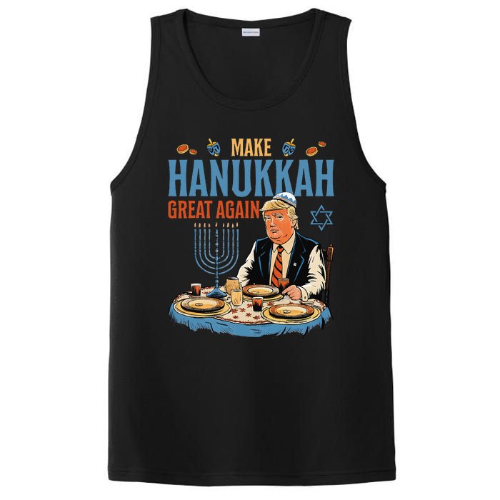 Make Hanukkah Great Again Trump Chanukkah Jewish Holiday PosiCharge Competitor Tank