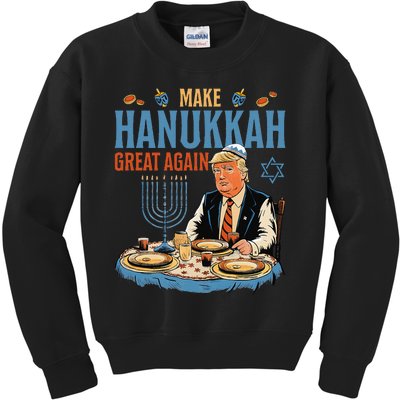 Make Hanukkah Great Again Trump Chanukkah Jewish Holiday Kids Sweatshirt