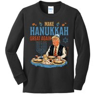 Make Hanukkah Great Again Trump Chanukkah Jewish Holiday Kids Long Sleeve Shirt