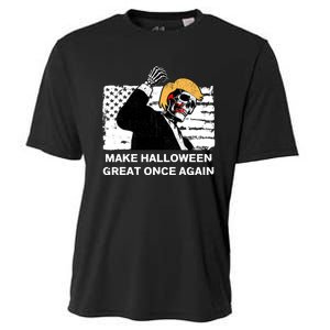 Make Halloween Great Onceagain Skeleton Trump 2024 Fight Cooling Performance Crew T-Shirt