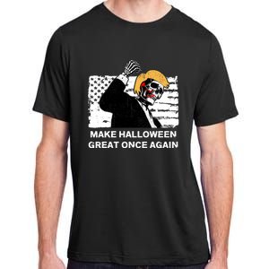 Make Halloween Great Onceagain Skeleton Trump 2024 Fight Adult ChromaSoft Performance T-Shirt