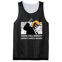 Make Halloween Great Onceagain Skeleton Trump 2024 Fight Mesh Reversible Basketball Jersey Tank