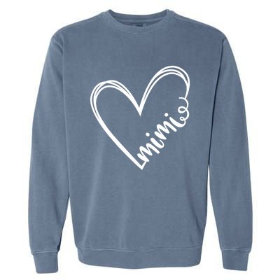 Mimi Heart Grandma For Christmas Mothers Day Gift Garment-Dyed Sweatshirt