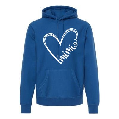 Mimi Heart Grandma For Christmas Mothers Day Gift Premium Hoodie