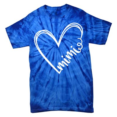 Mimi Heart Grandma For Christmas Mothers Day Gift Tie-Dye T-Shirt