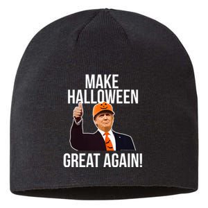 Make Halloween Great Again Donald Trump 2024 Sustainable Beanie