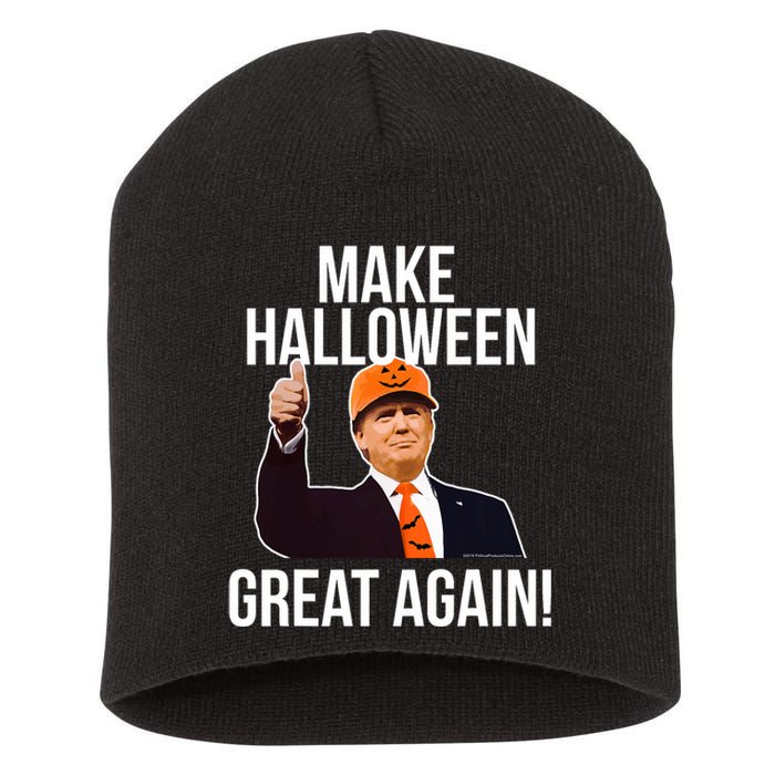 Make Halloween Great Again Donald Trump 2024 Short Acrylic Beanie