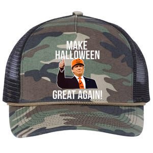 Make Halloween Great Again Donald Trump 2024 Retro Rope Trucker Hat Cap