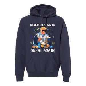 Make Hanukkah Great Again Jewish Ugly Chanukah Sweater Premium Hoodie