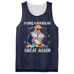 Make Hanukkah Great Again Jewish Ugly Chanukah Sweater Mesh Reversible Basketball Jersey Tank