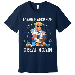 Make Hanukkah Great Again Jewish Ugly Chanukah Sweater Premium T-Shirt