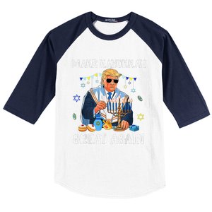 Make Hanukkah Great Again Jewish Ugly Chanukah Sweater Baseball Sleeve Shirt