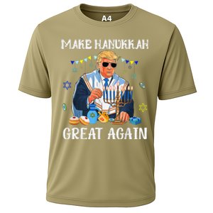 Make Hanukkah Great Again Jewish Ugly Chanukah Sweater Cooling Performance Crew T-Shirt