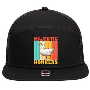 Majestic Honkers Goose 7 Panel Mesh Trucker Snapback Hat