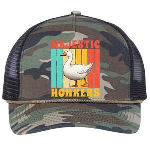 Majestic Honkers Goose Retro Rope Trucker Hat Cap