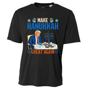 Make Hanukkah Great Again Funny Donald Trump Dinner Jewish Cooling Performance Crew T-Shirt