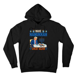 Make Hanukkah Great Again Funny Donald Trump Dinner Jewish Hoodie