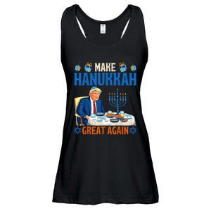 Make Hanukkah Great Again Funny Donald Trump Dinner Jewish Ladies Essential Flowy Tank