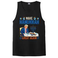 Make Hanukkah Great Again Funny Donald Trump Dinner Jewish PosiCharge Competitor Tank