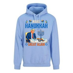 Make Hanukkah Great Again Funny Donald Trump Dinner Jewish Unisex Surf Hoodie