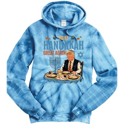 Make Hanukkah Great Again Trump Chanukkah Jewish Holiday Tie Dye Hoodie