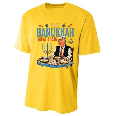 Make Hanukkah Great Again Trump Chanukkah Jewish Holiday Performance Sprint T-Shirt