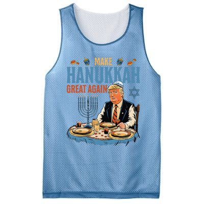 Make Hanukkah Great Again Trump Chanukkah Jewish Holiday Mesh Reversible Basketball Jersey Tank