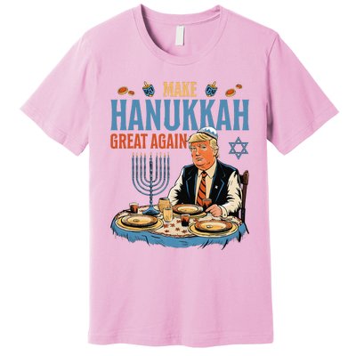 Make Hanukkah Great Again Trump Chanukkah Jewish Holiday Premium T-Shirt