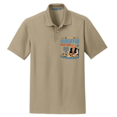 Make Hanukkah Great Again Trump Chanukkah Jewish Holiday Dry Zone Grid Polo