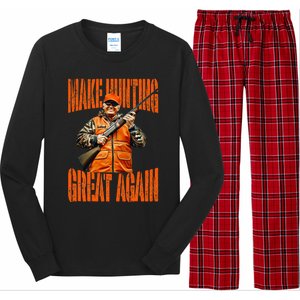 Make Hunting Great Again Deer Duck Hunting Long Sleeve Pajama Set