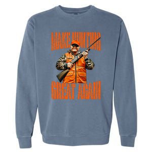 Make Hunting Great Again Deer Duck Hunting Garment-Dyed Sweatshirt