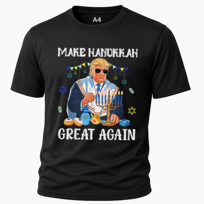 Make Hanukkah Great Again Jewish Ugly Chanukah Sweater Performance Shirt