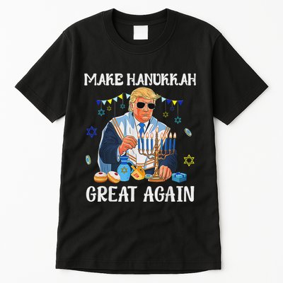 Make Hanukkah Great Again Jewish Ugly Chanukah Sweater Tall T-Shirt