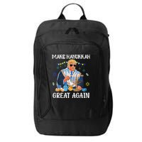 Make Hanukkah Great Again Jewish Ugly Chanukah Sweater City Backpack