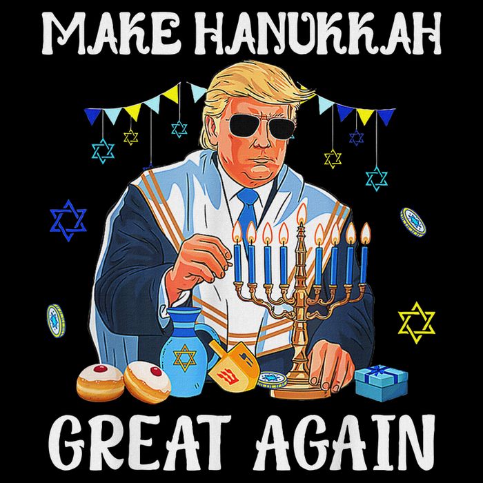 Make Hanukkah Great Again Jewish Ugly Chanukah Sweater City Backpack