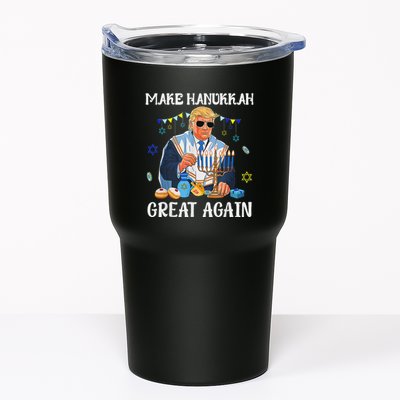 Make Hanukkah Great Again Jewish Ugly Chanukah Sweater Tumbler