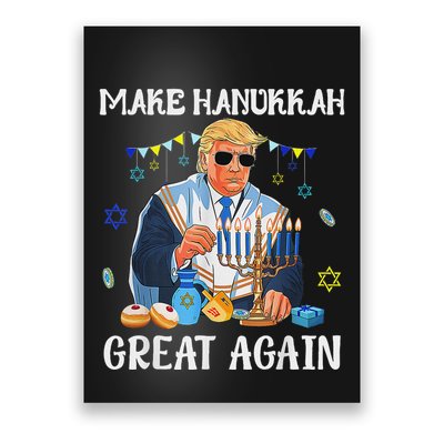 Make Hanukkah Great Again Jewish Ugly Chanukah Sweater Poster